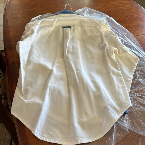 Spencer Creations Tucson AZ Vintage 90s Contrast Medium Denim Button Up - Picture 15 of 15